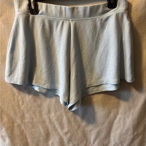 Athleta Sky Blue Waffle Knit Shorts